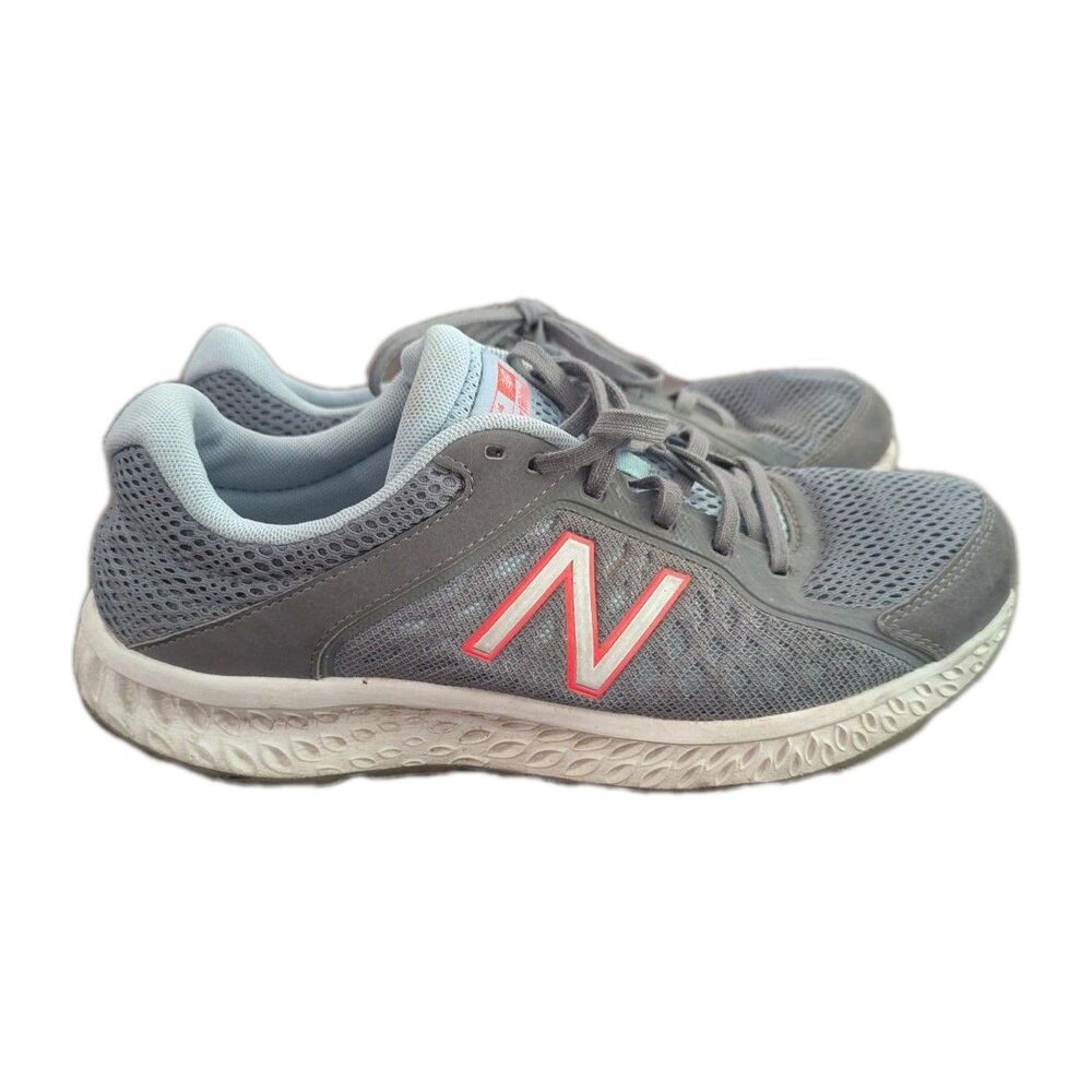 Size 10 - New Balance Womens 420 Comfort Ride Gray Orange No Insoles